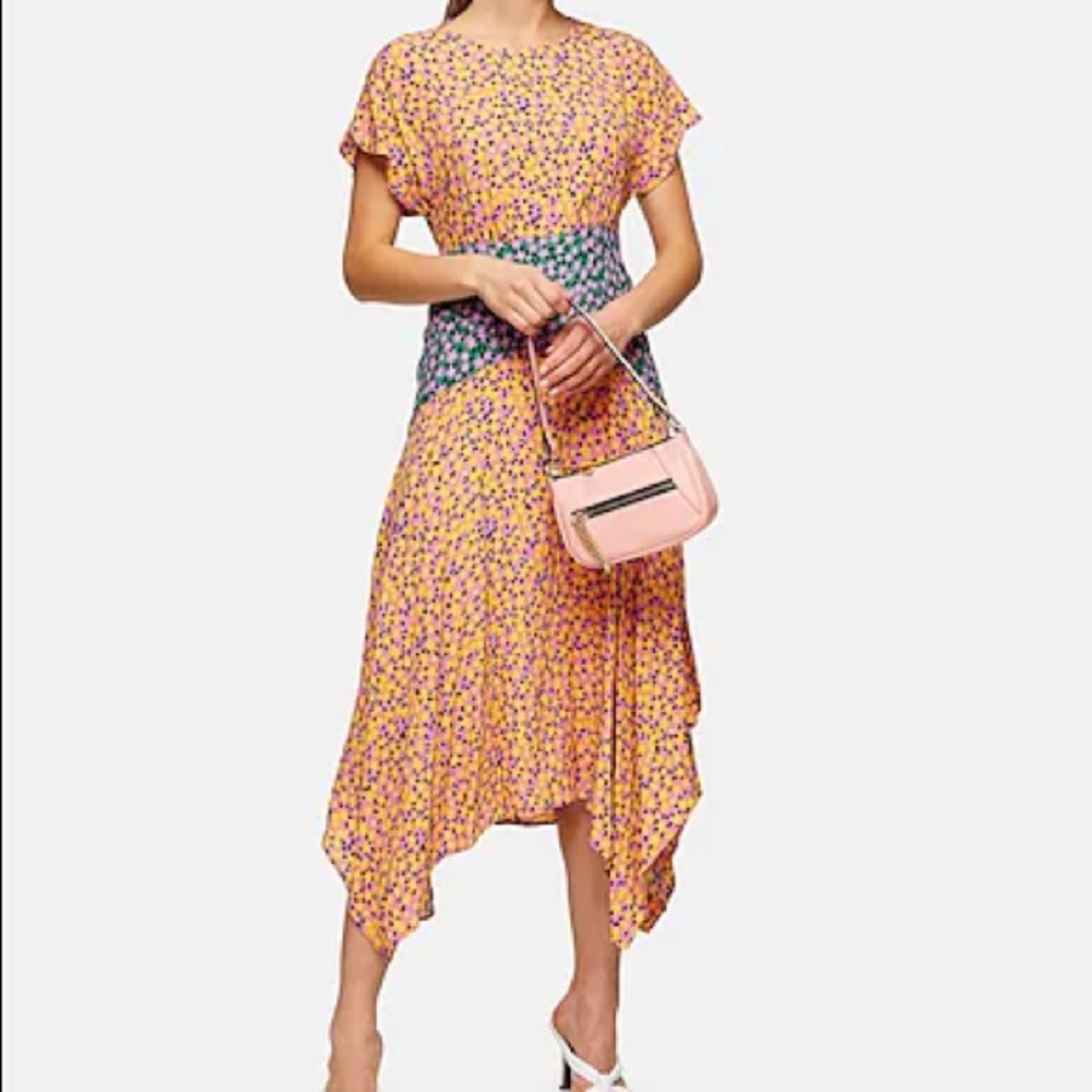 NWT TopShop Open Back Floral Print Dress
